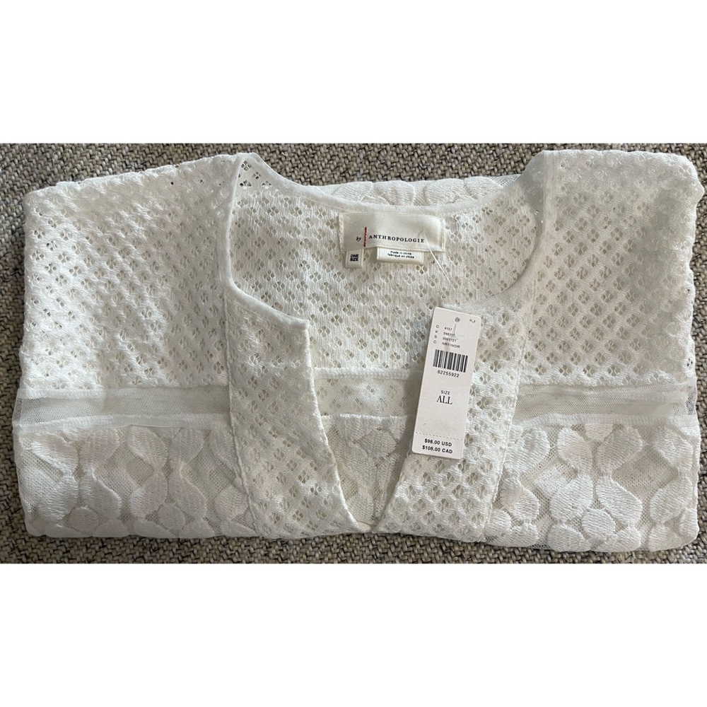 Anthropologie Cropped Lace Poncho NWT One Size Fits All - Picture 11 of 15